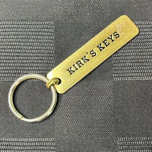 Vintage Kirk's Keys Brass Metal Keychain